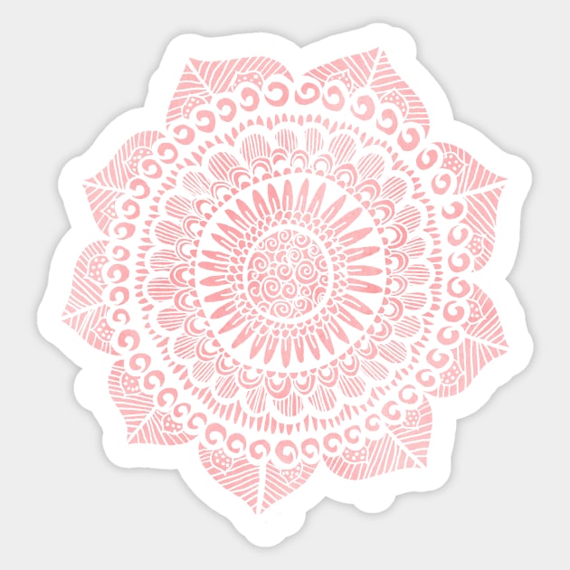 Blush Lace Mandala Sticker by tangerinetane